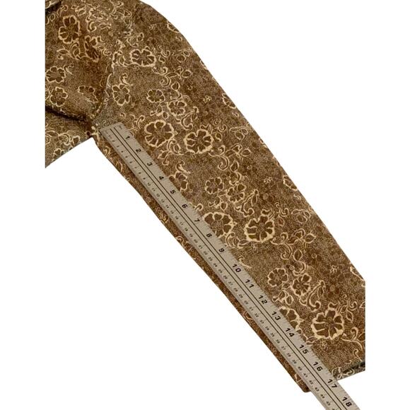 CASUAL STUDIO Womens Reversible Jacket Cream Mocha Mousse Button Front Size L - Picture 7 of 9